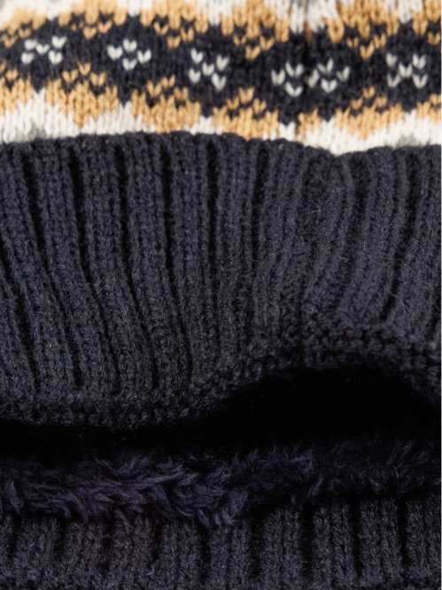 Bonnet jacquard garçon