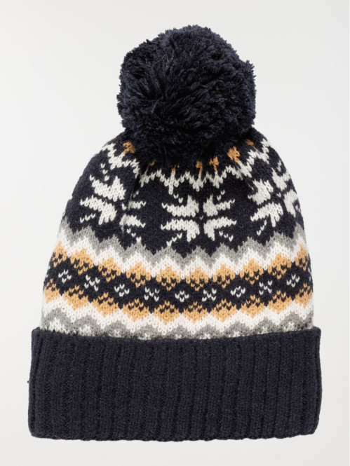 Bonnet jacquard garçon