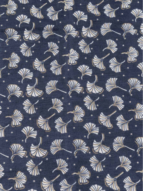 Foulard fleuri femme marine navy