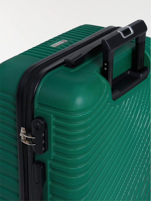 Valise verte rigide à roulette Valise verte rigide à roulette