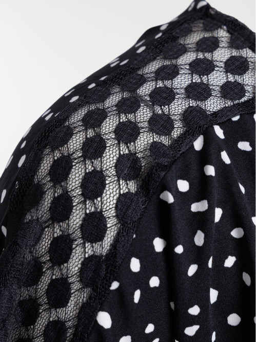 Robe maille imprimée grande...