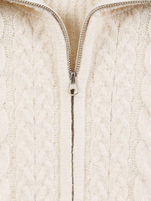 Gilet torsadé coquille fille (XXS-M) Gilet torsadé coquille fille (XXS-M)