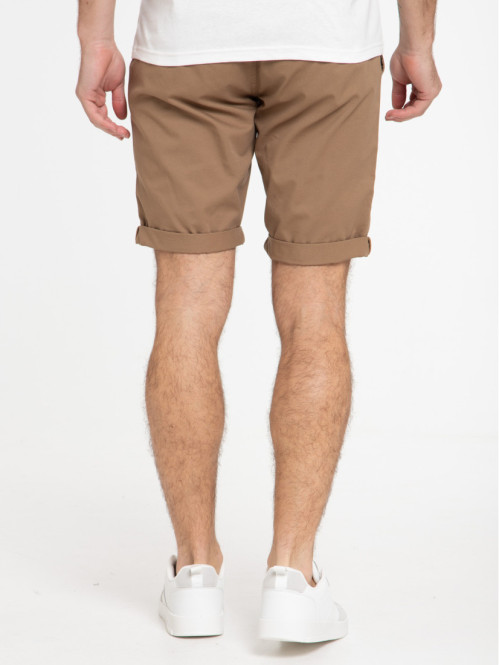 Bermuda café foncé homme
