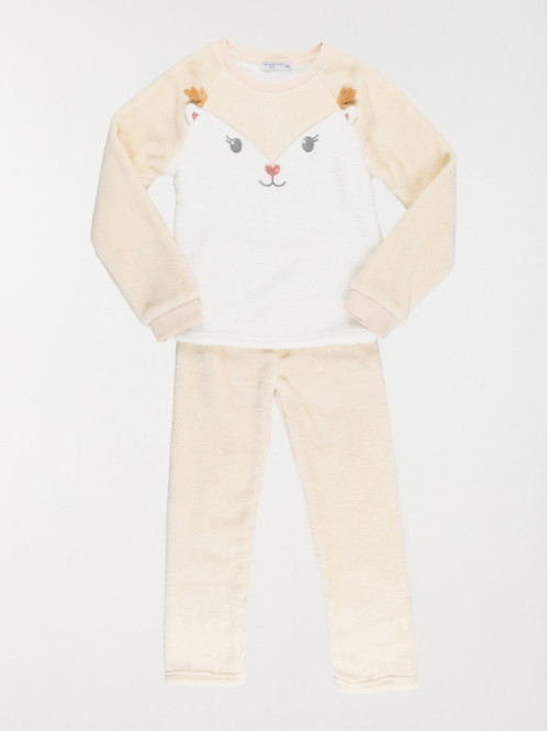 Pyjama doux cerf fille (3-12A) Pyjama doux cerf fille (3-12A)