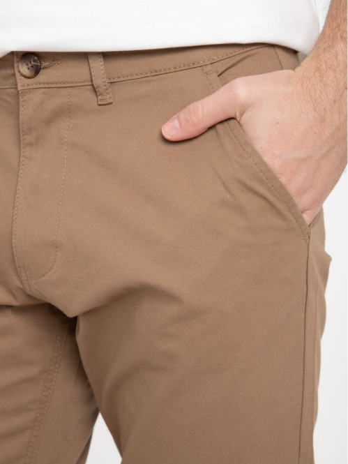 Bermuda café foncé homme