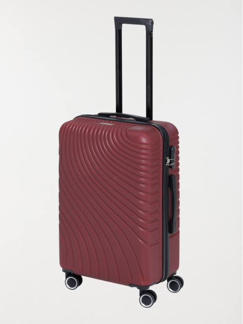 Valise rigide violette à roulette Valise rigide violette à roulette