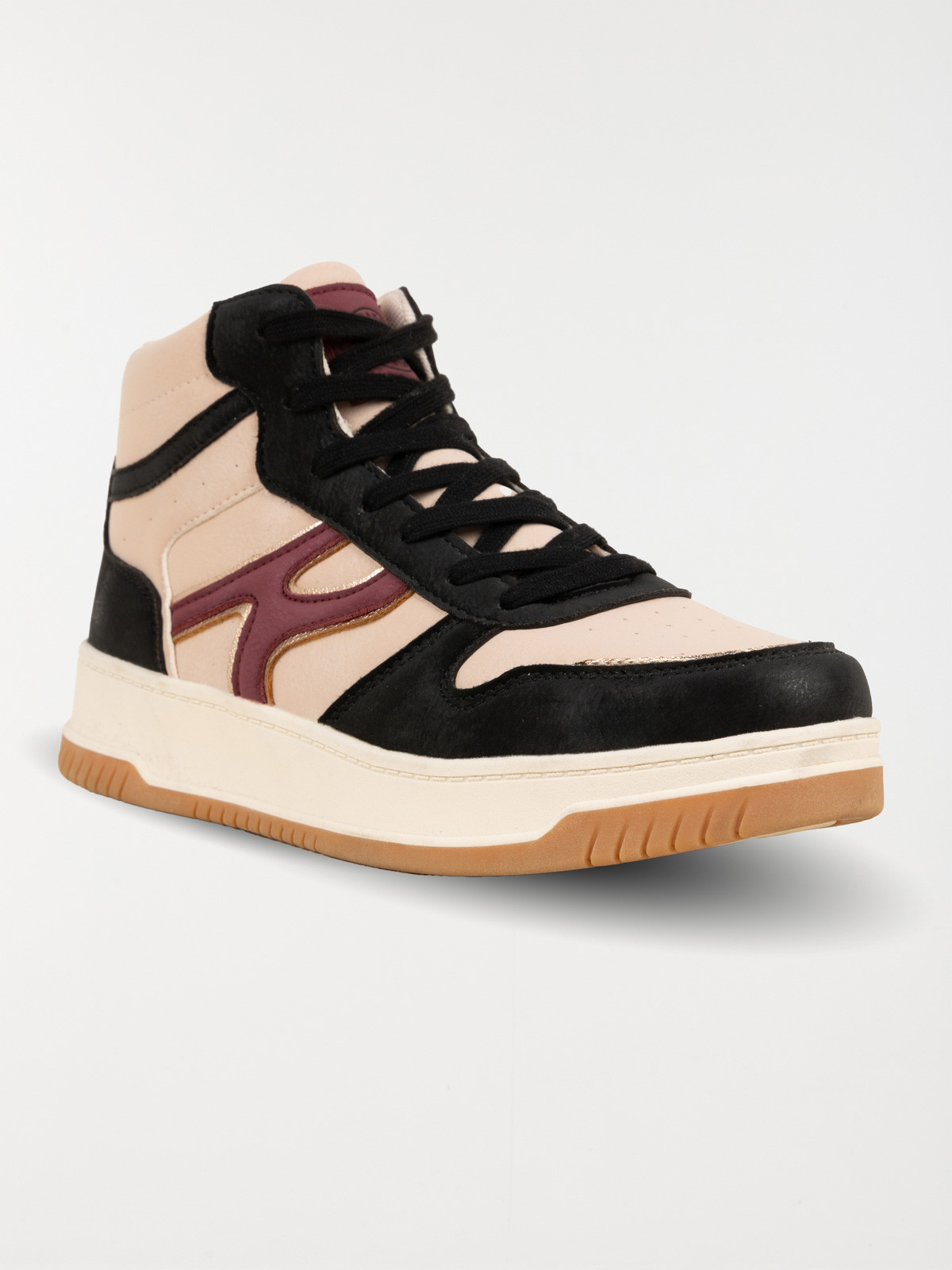 Baskets montantes noires femme (36-41)