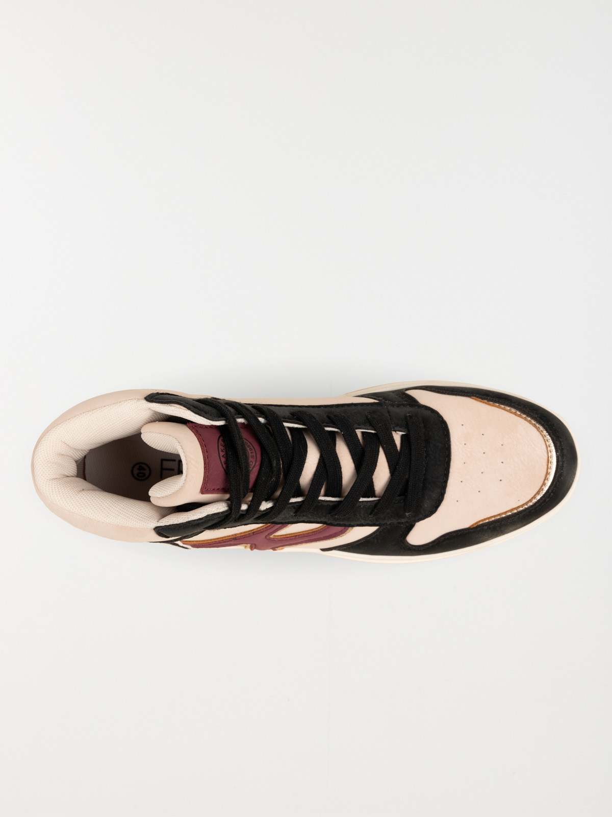 Baskets montantes noires femme (36-41)