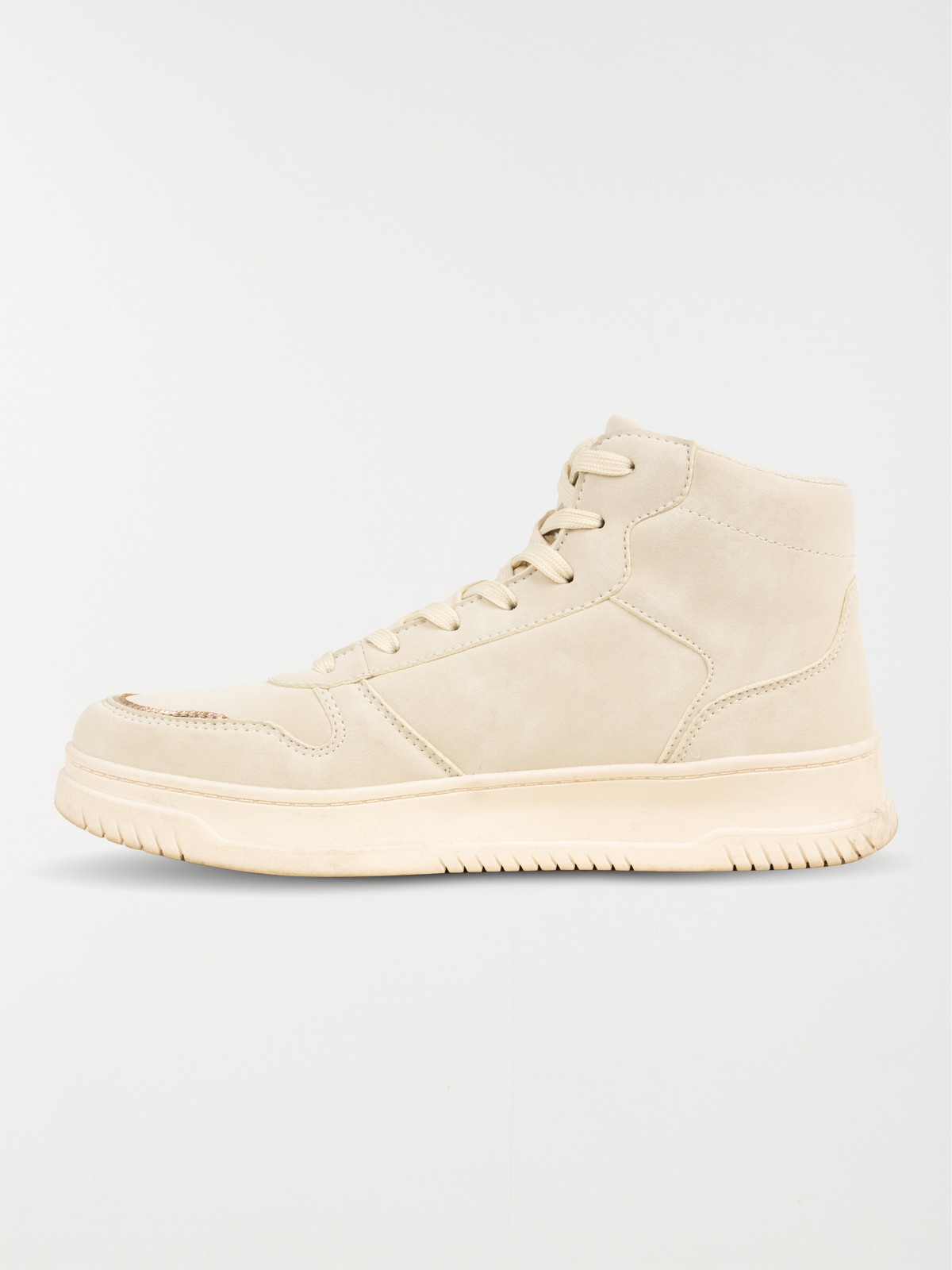 Baskets montantes beiges femme (36-41) Baskets montantes beiges femme (36-41)