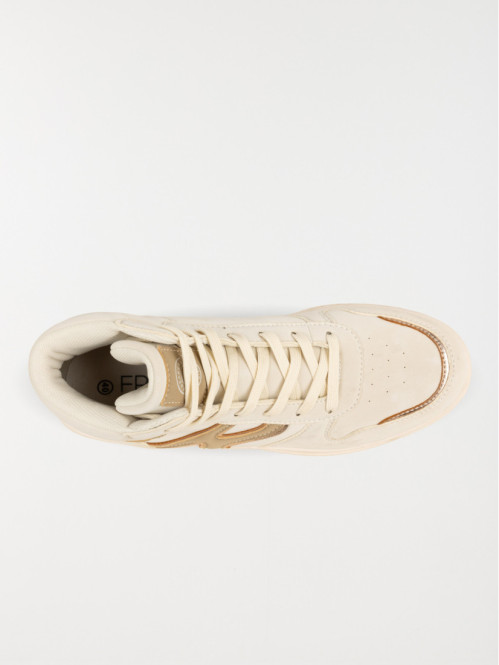 Baskets montantes beiges femme 36 41