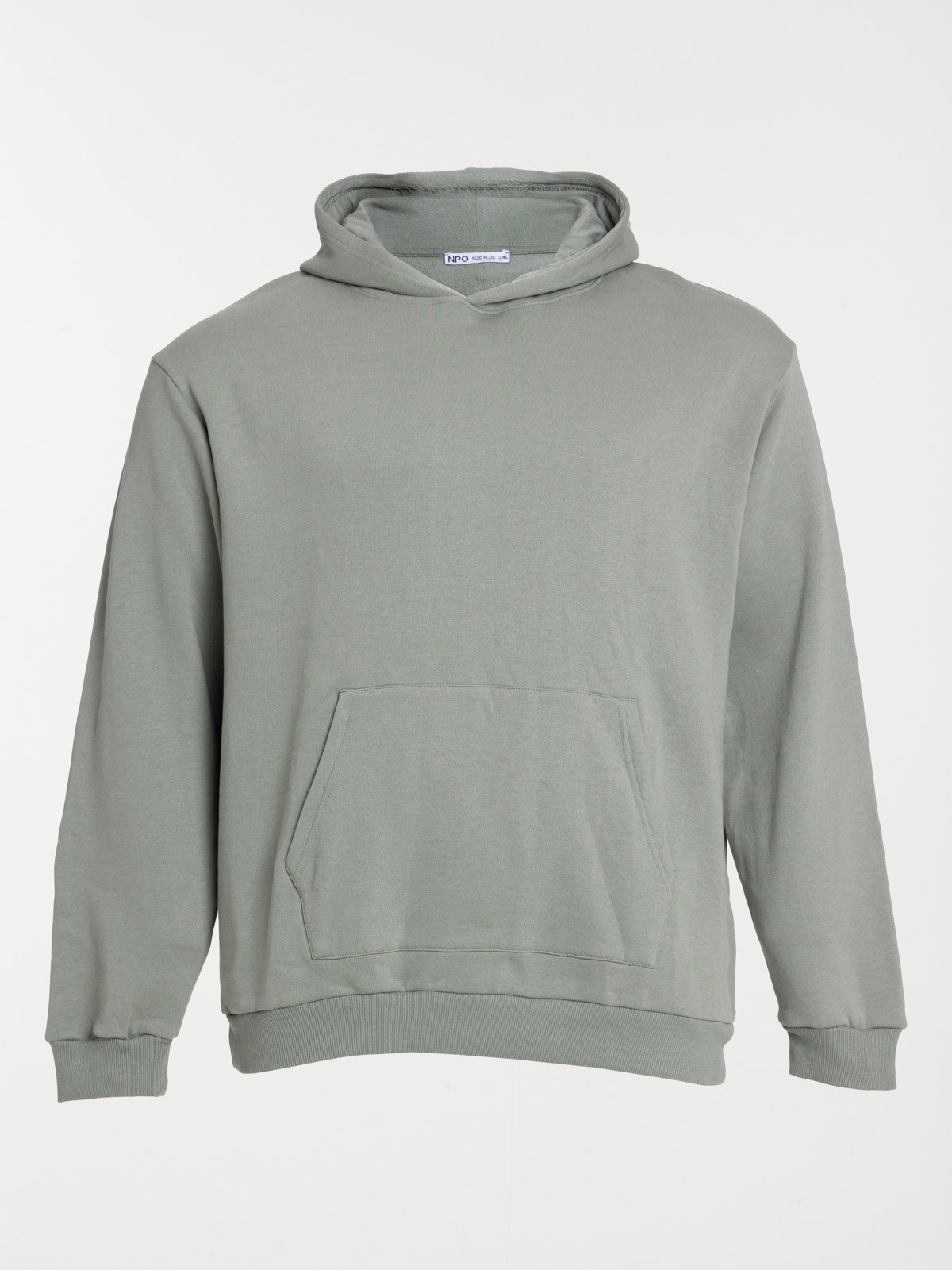 Sweat vert camou grande taille homme