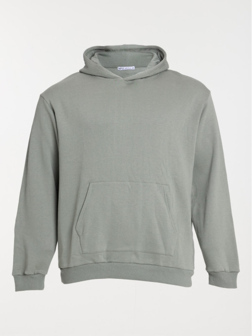 Sweat vert camou grande taille homme