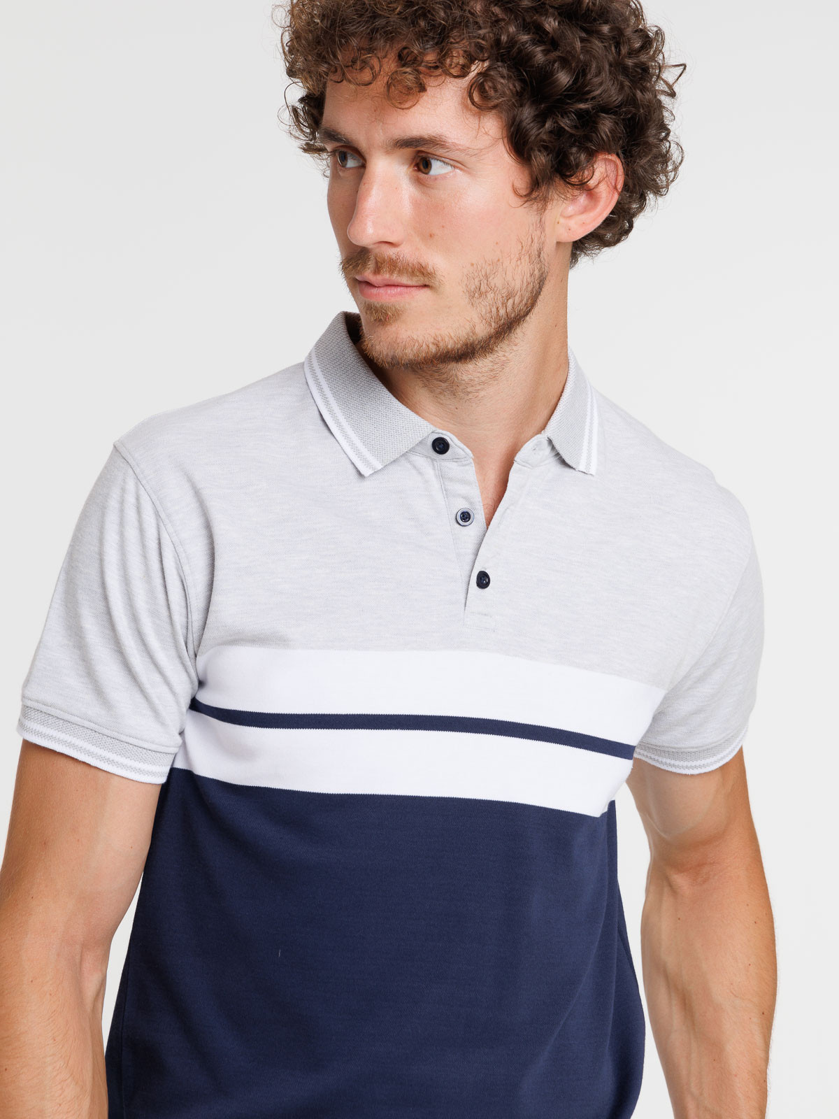 Polo rayures homme