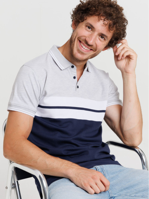 Polo rayures homme