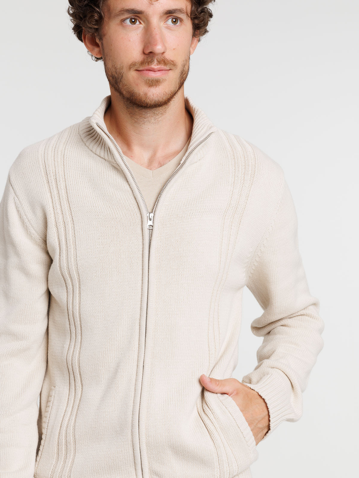 Gilet multipoches mastic homme