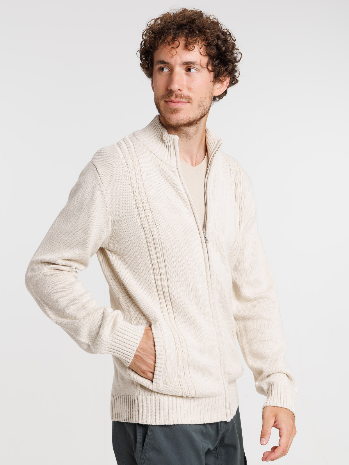 Gilet multipoches mastic homme