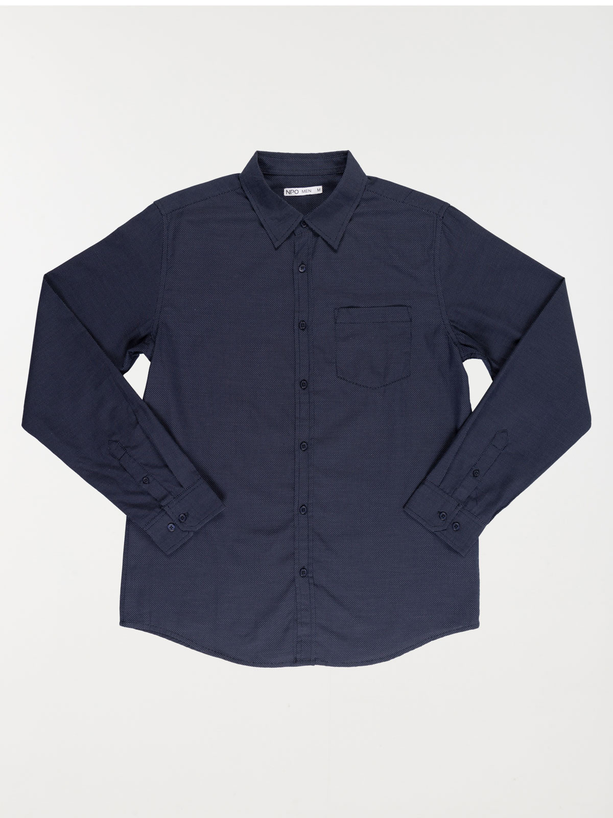 Chemise marine navy 100% coton homme