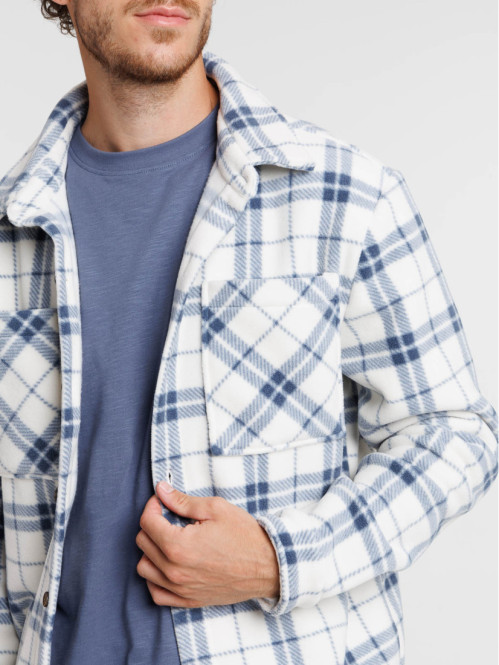 Chemise En Polaire à Carreaux Pour Homme - Manches Longues, Doublure épaisse, Style Décontracté Hiver
