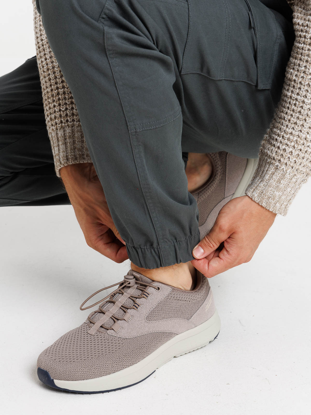 Pantalon cargo gris ardoise homme