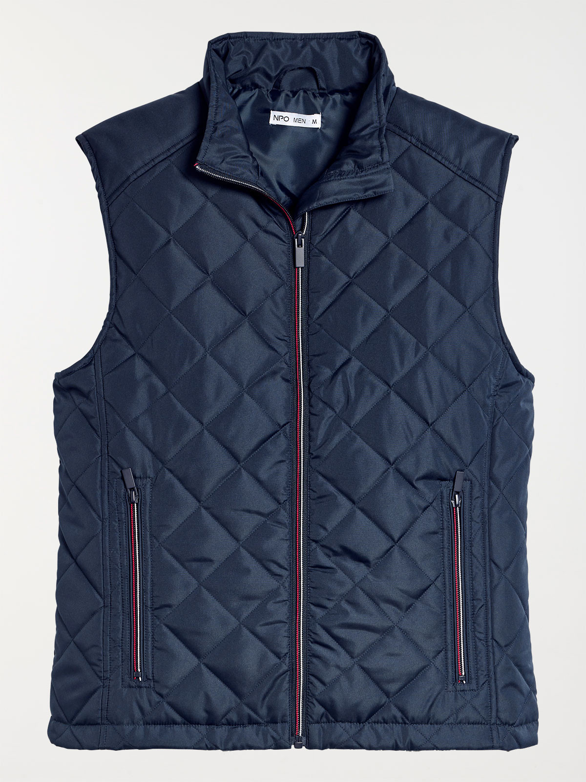 Veste sans manches marine homme