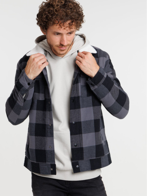 Blouson surchemise à carreaux homme