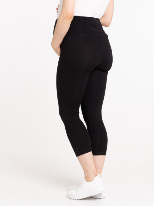 Legging court maternité noir