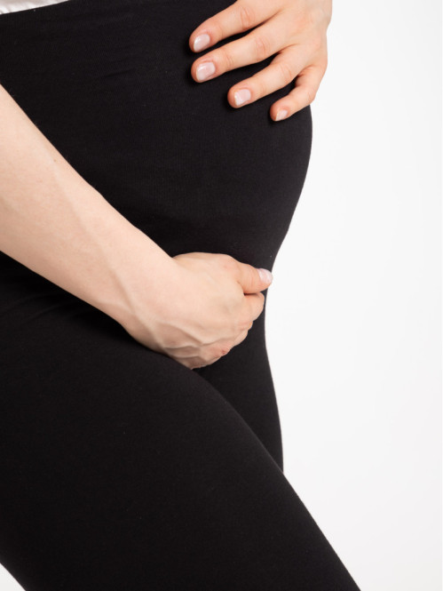 Legging court maternité noir