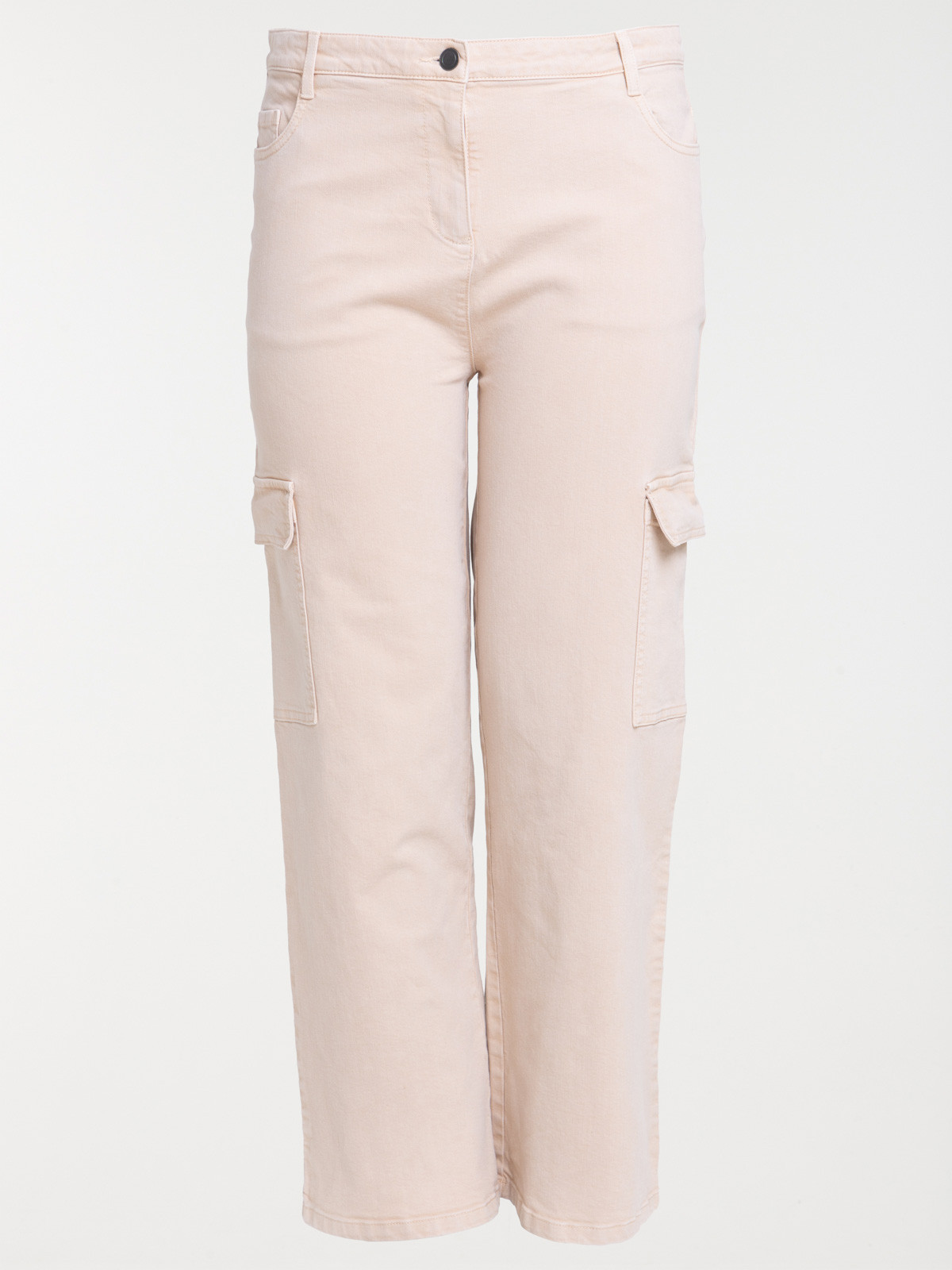 Pantalon cargo sable grande taille femme