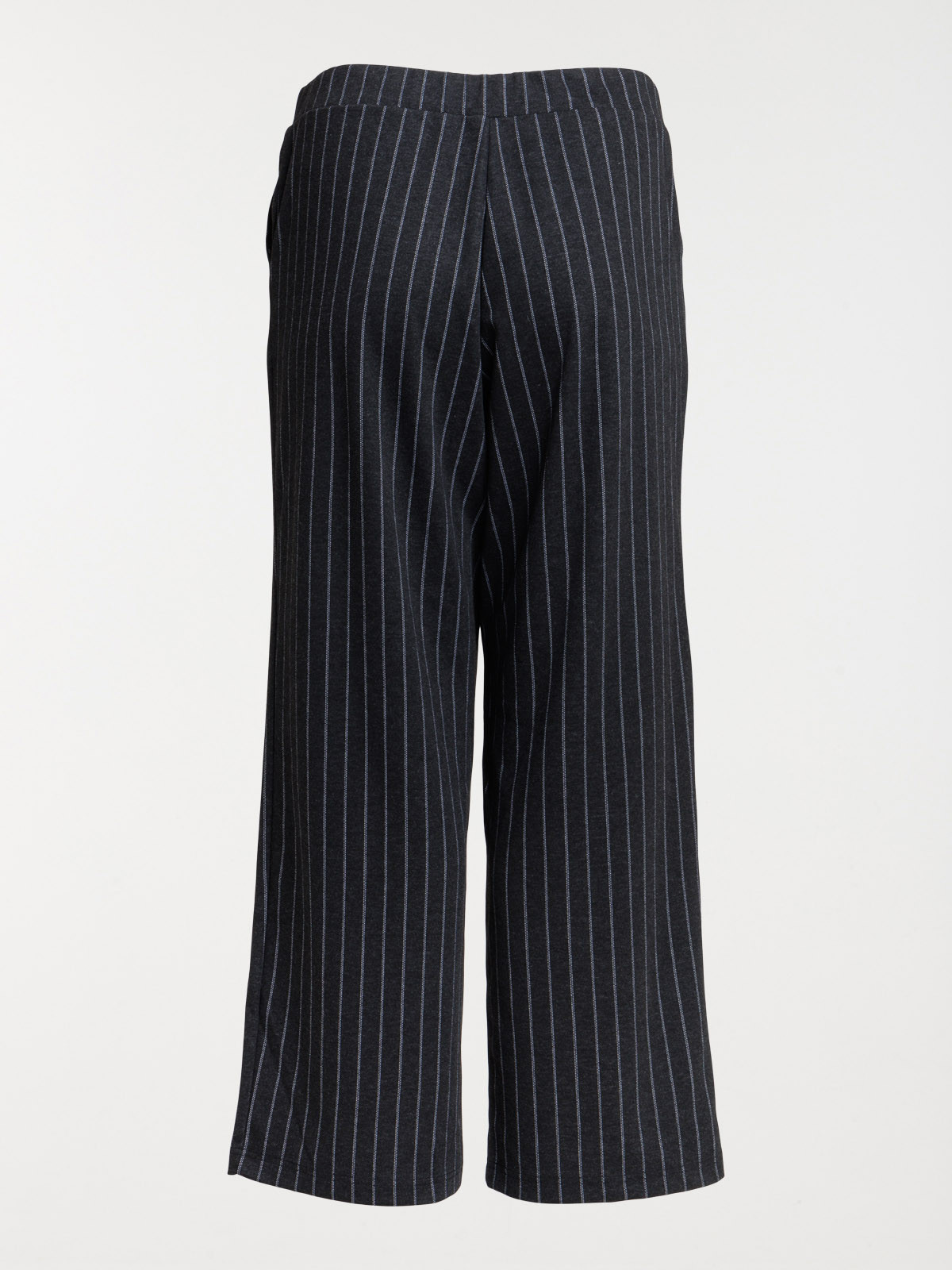 Pantalon rayé grande taille femme