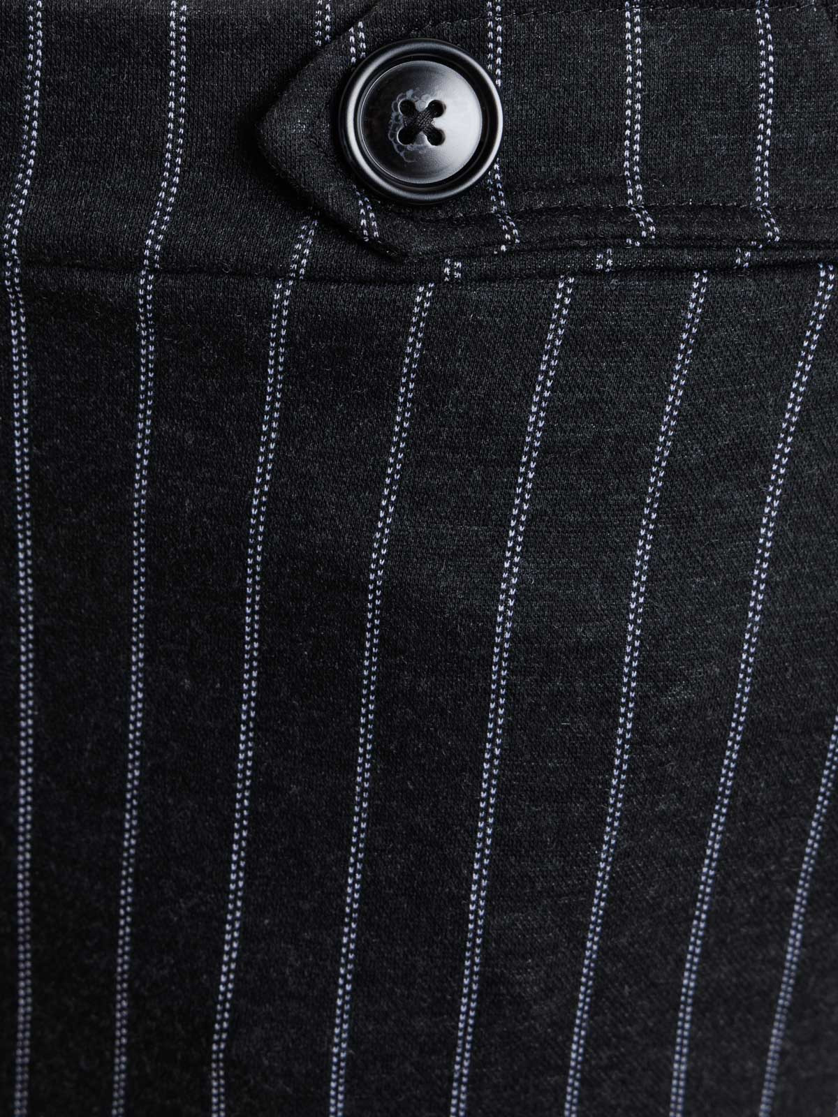 Pantalon rayé grande taille femme