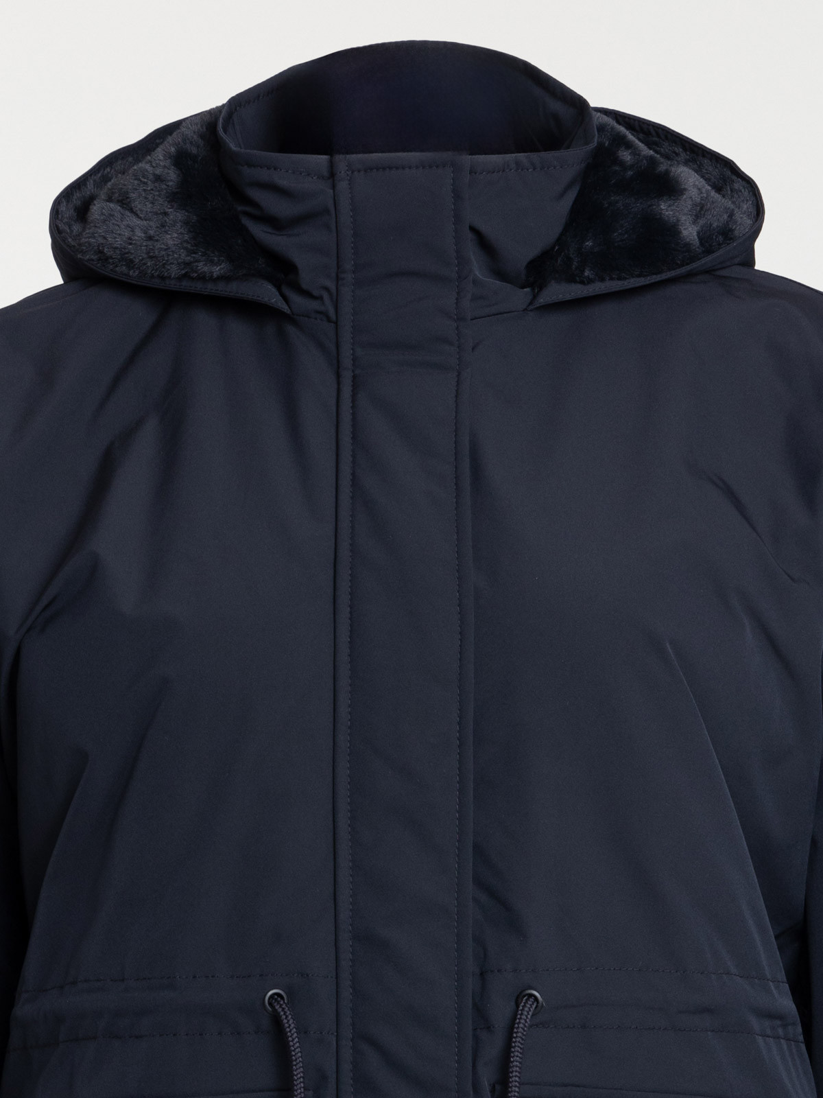 Parka noire grande taille femme