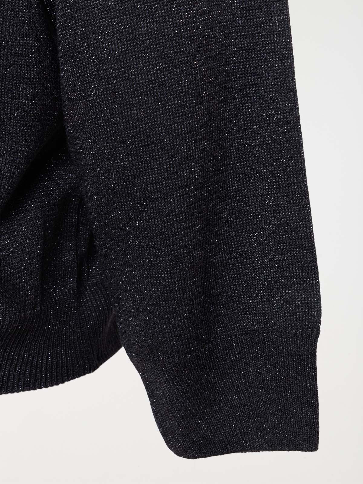 Pull noir brillant grande taille femme Pull noir brillant grande taille femme