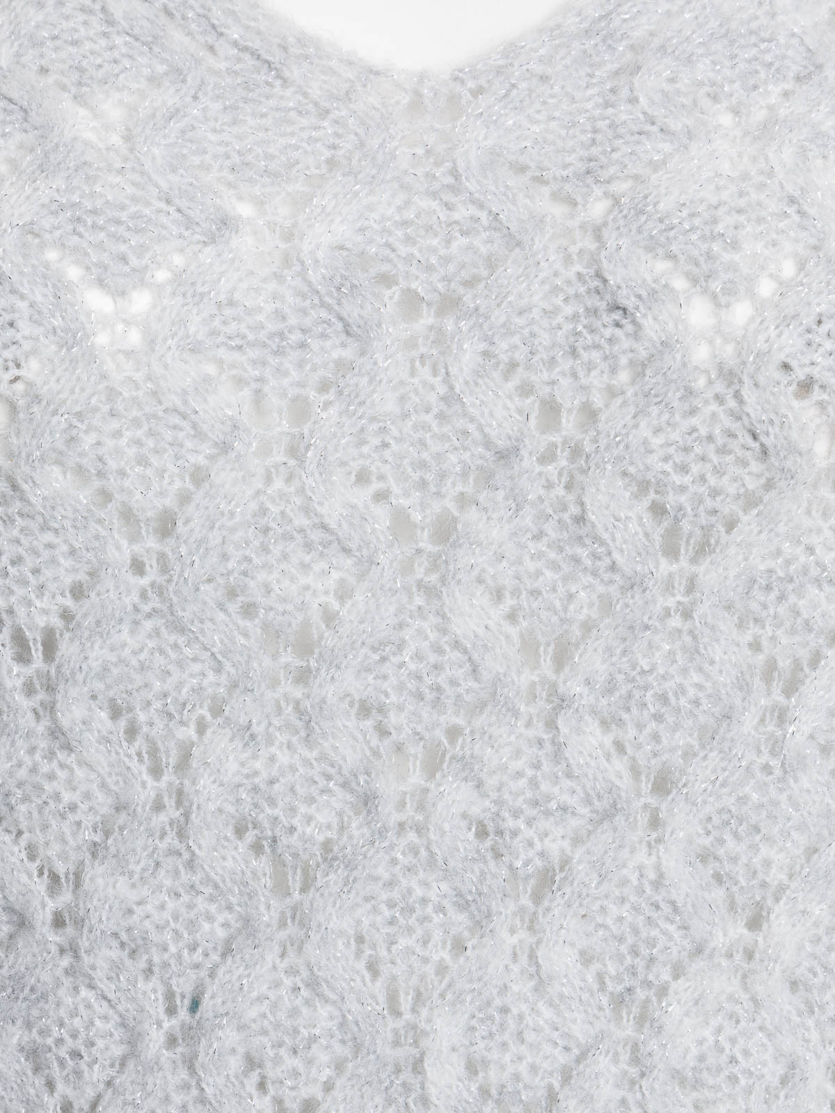 Pull gris chiné grande taille femme