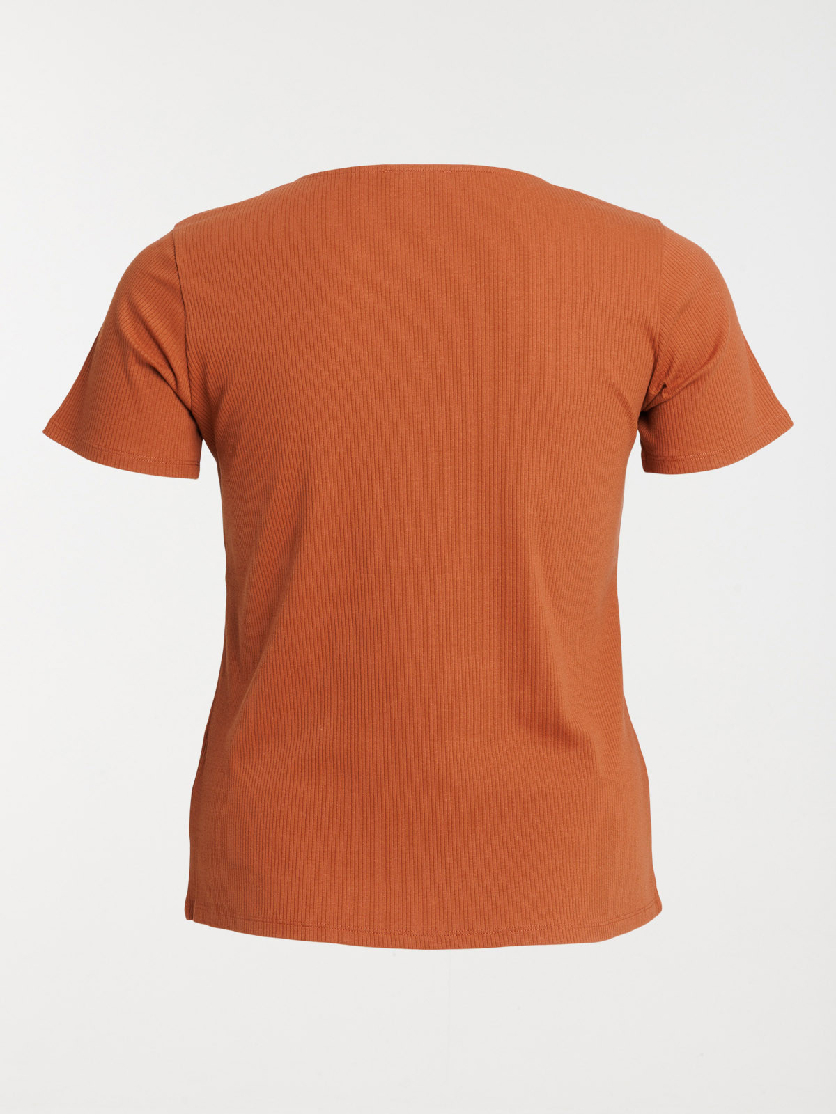 T-shirt ocre rougi grande taille femme