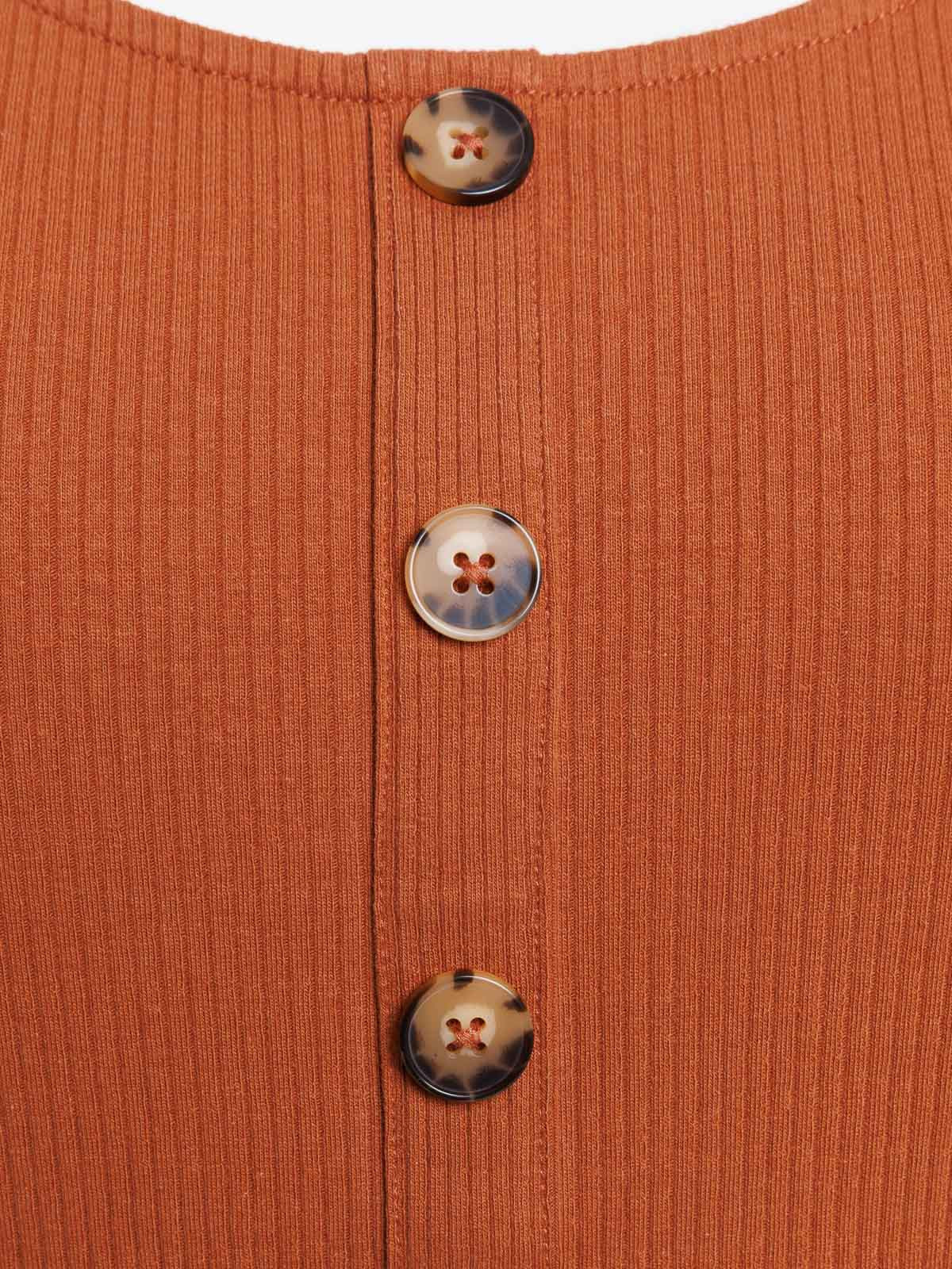 T-shirt ocre rougi grande taille femme