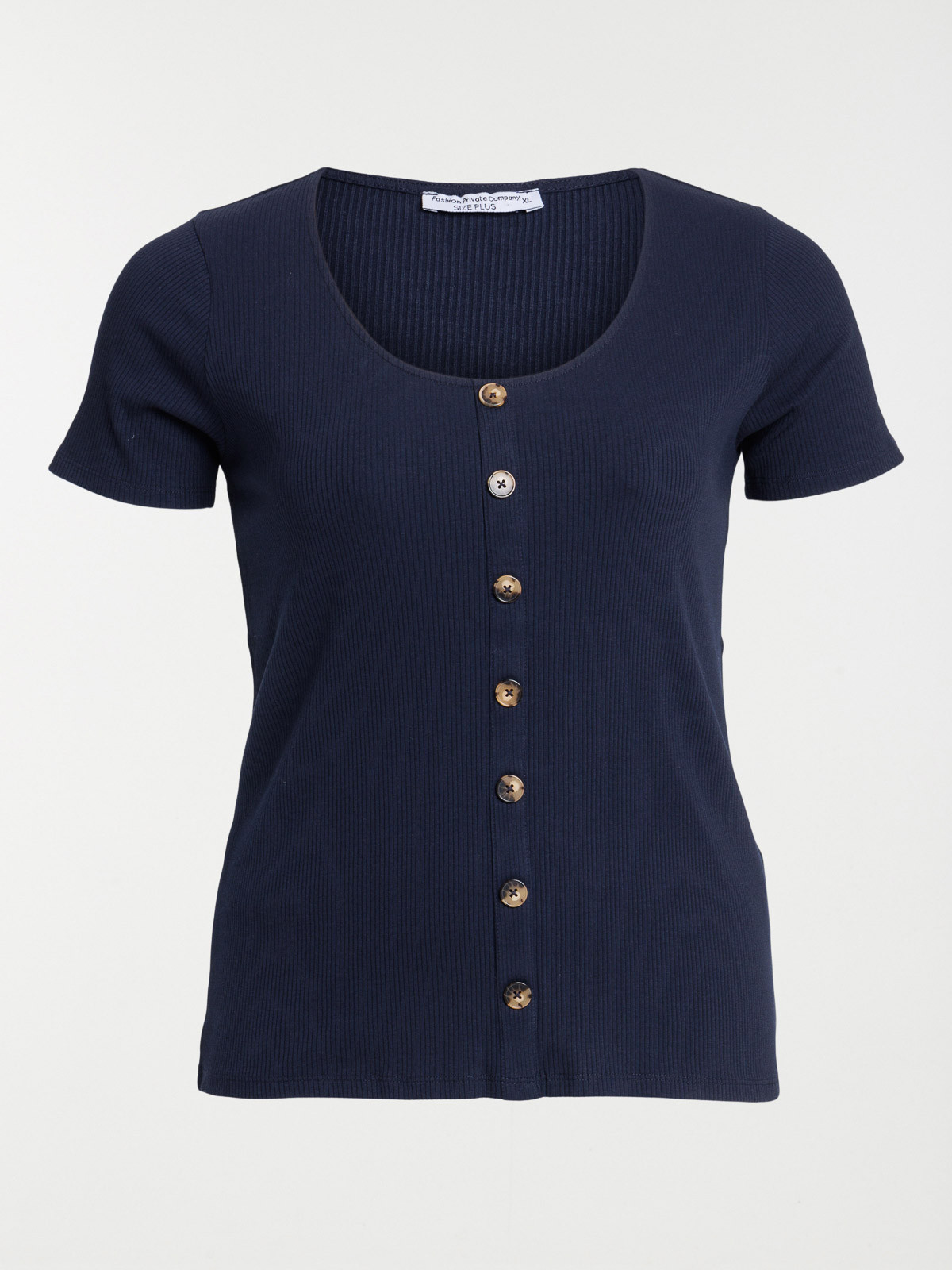 T-shirt marine grande taille femme