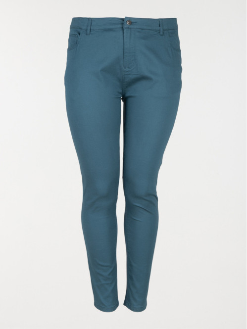 Pantalon canard slim grande taille femme