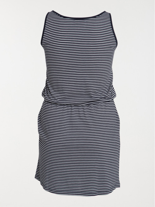 Robe marine rayée grande taille femme Robe marine rayée grande taille femme