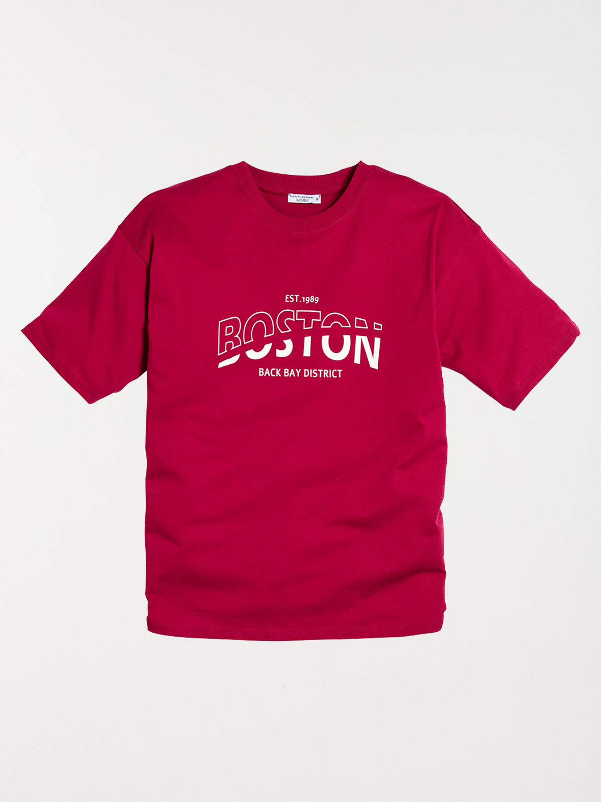 T-shirt boston bourgogne femme T-shirt boston bourgogne femme