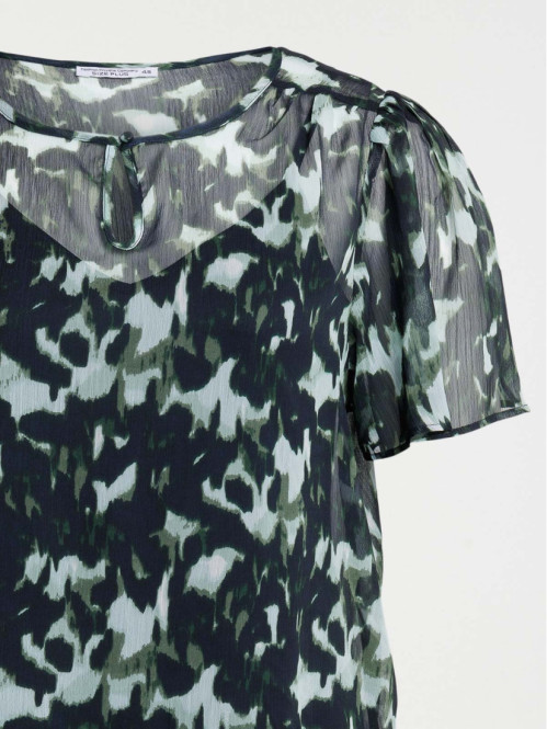 Blouse imprimée grande taille femme Blouse imprimée grande taille femme