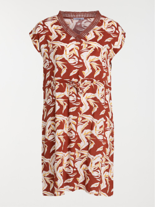 Robe imprimée grande taille femme