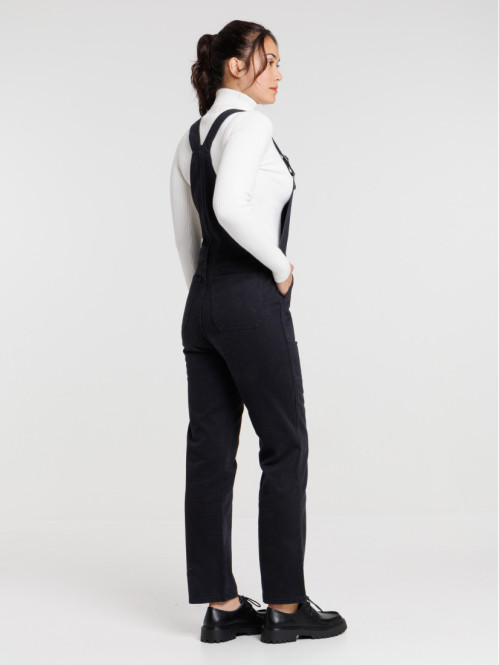 Salopette denim noir femme