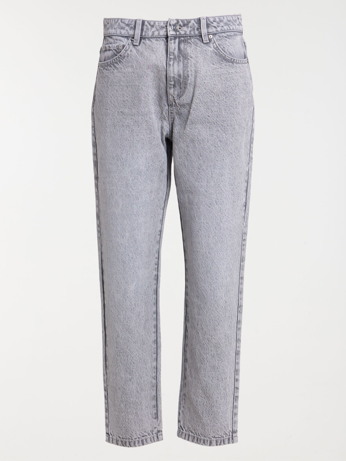 Jean MOM denim gris femme