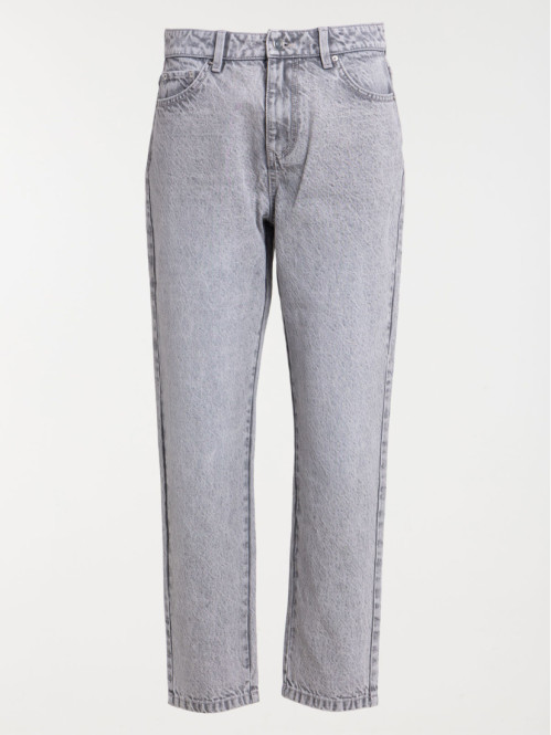 Jean MOM denim gris femme