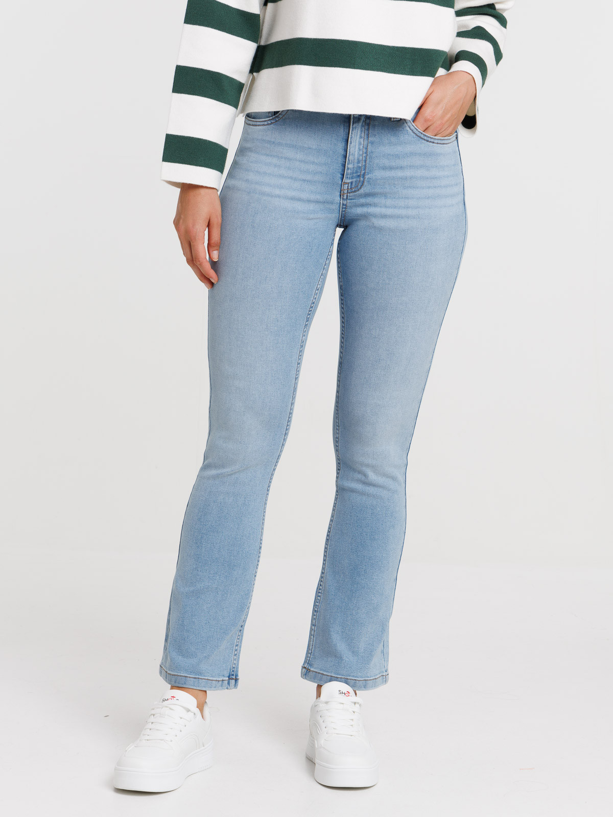Jean bootcut femme blanc shop