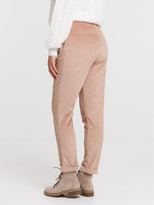 Pantalon carotte velours...