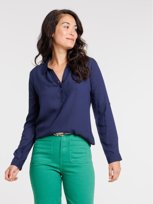 Blouse naval blue femme