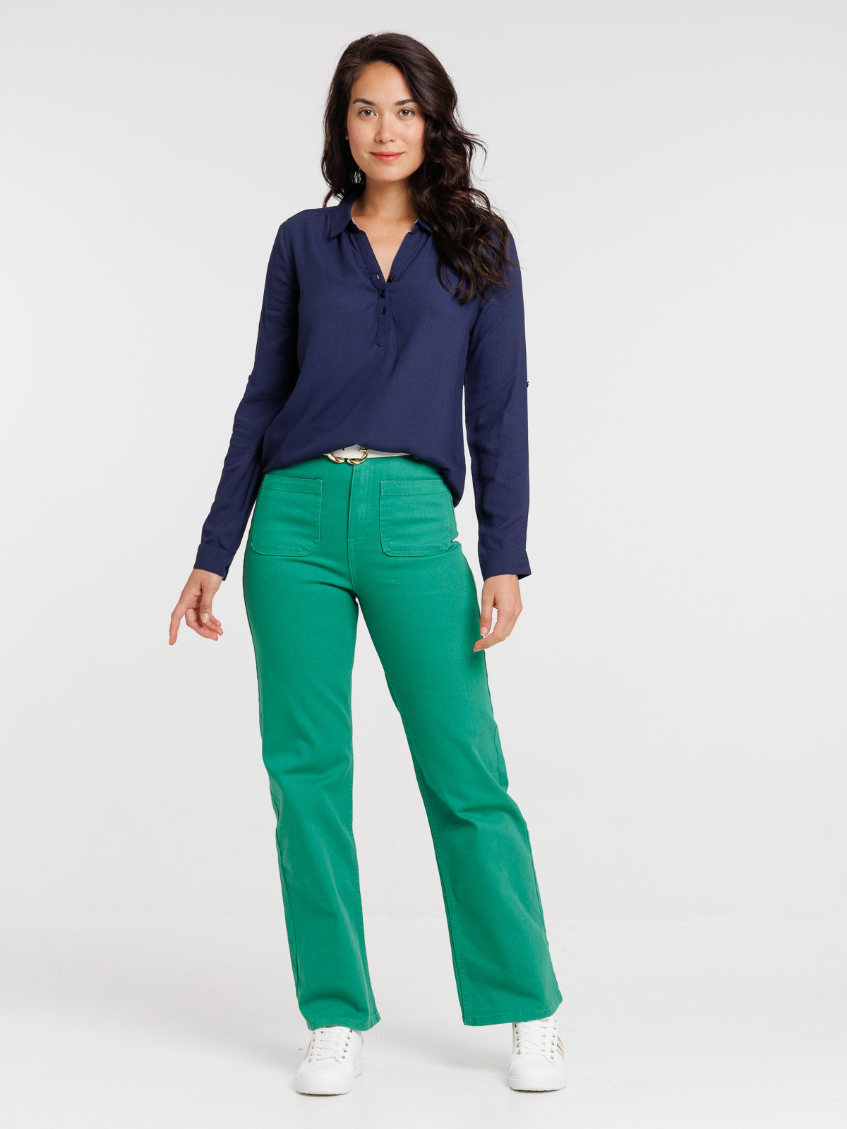 Blouse naval blue femme