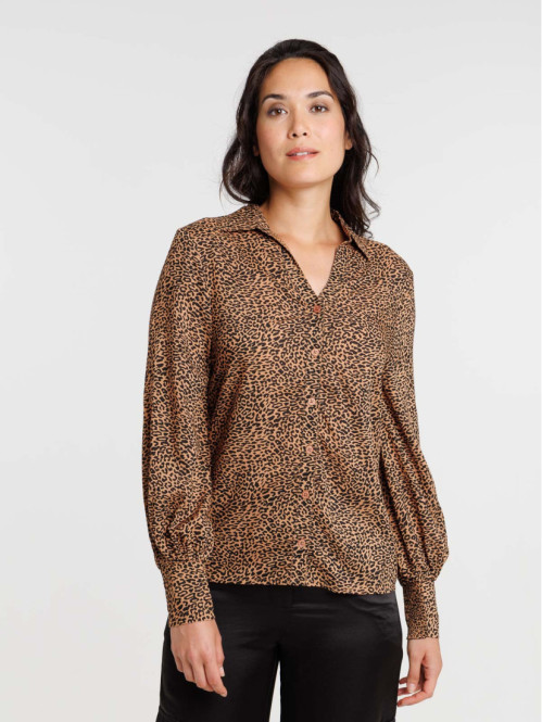 Chemise imprimée léopard femme Chemise imprimée léopard femme
