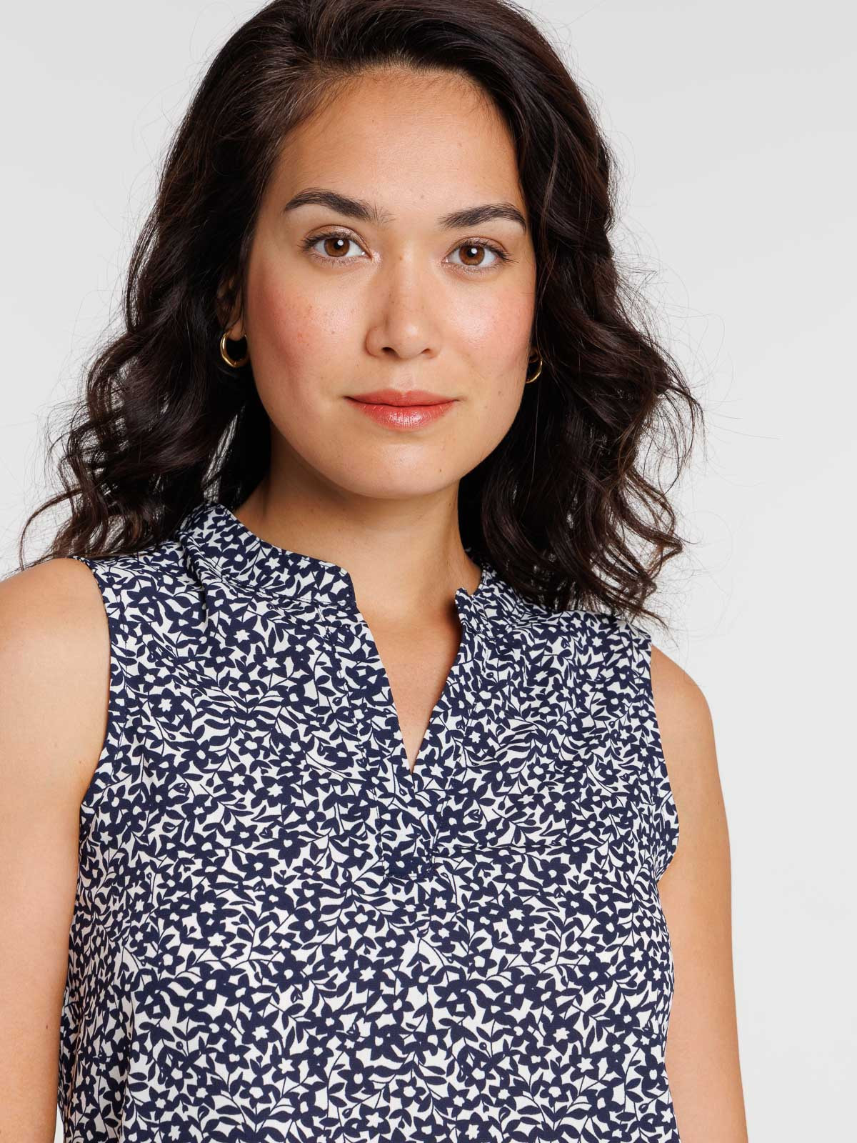 Blouse sans manches fleurie femme Blouse sans manches fleurie femme